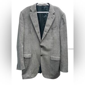 Trussini Boyd’s Loro Piana Sports Coat Blazer Men 41 Gray Cashmere Wool Silk